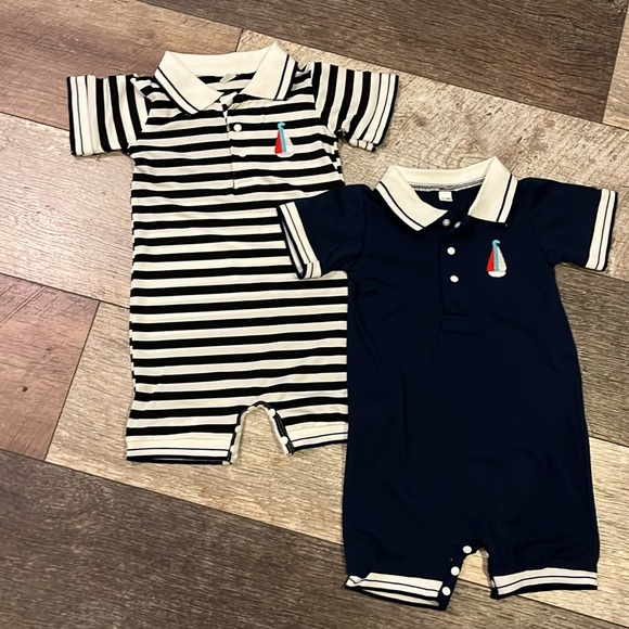 18 month boy nautical rompers - Picture 3 of 5